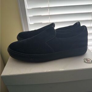 MONCLER Meredith Blue Suede Leather Loafer Slip-on Sneakers EU40/ size10
